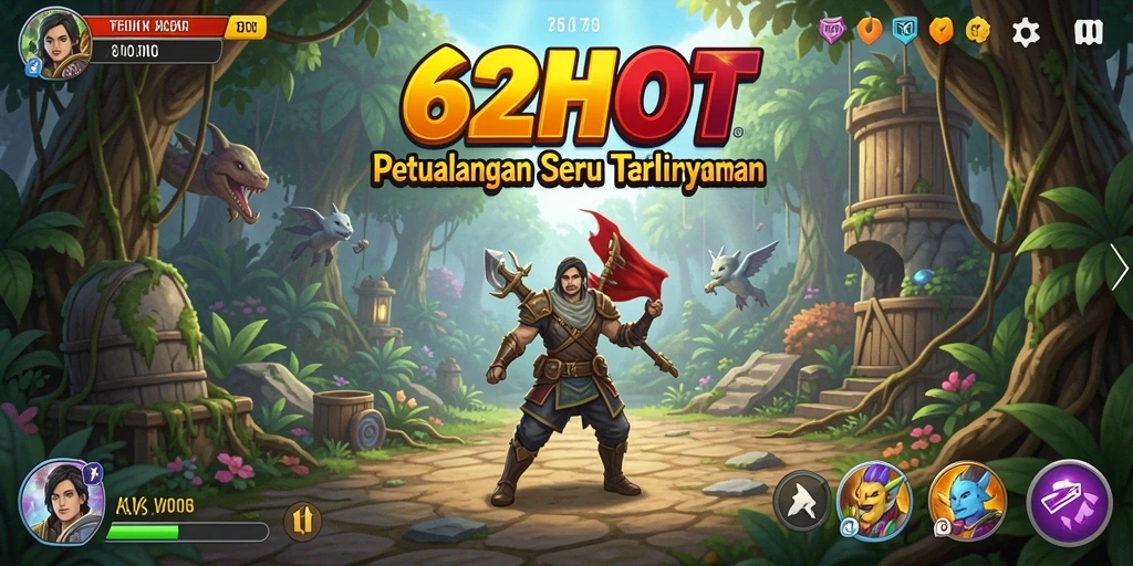 Tampilan gameplay seru dari 62HOT yang menarik dan mendebarkan.
