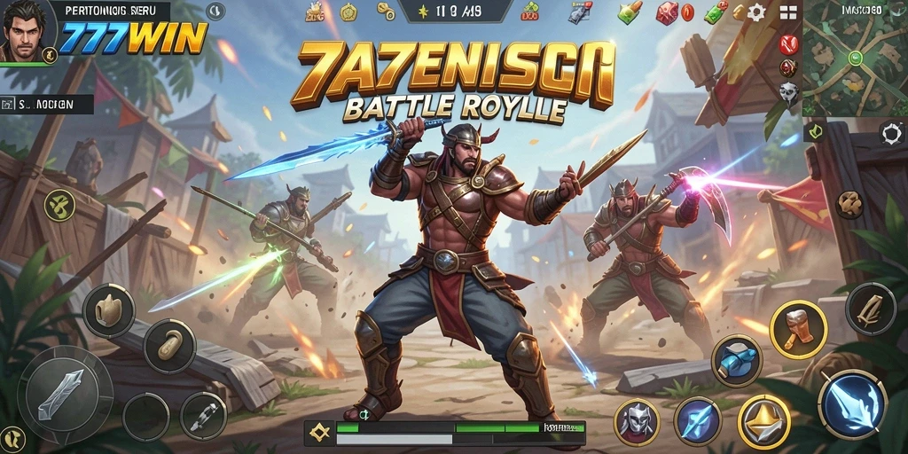 Tangkapan layar utama gameplay Battle Royale di 777WIN.