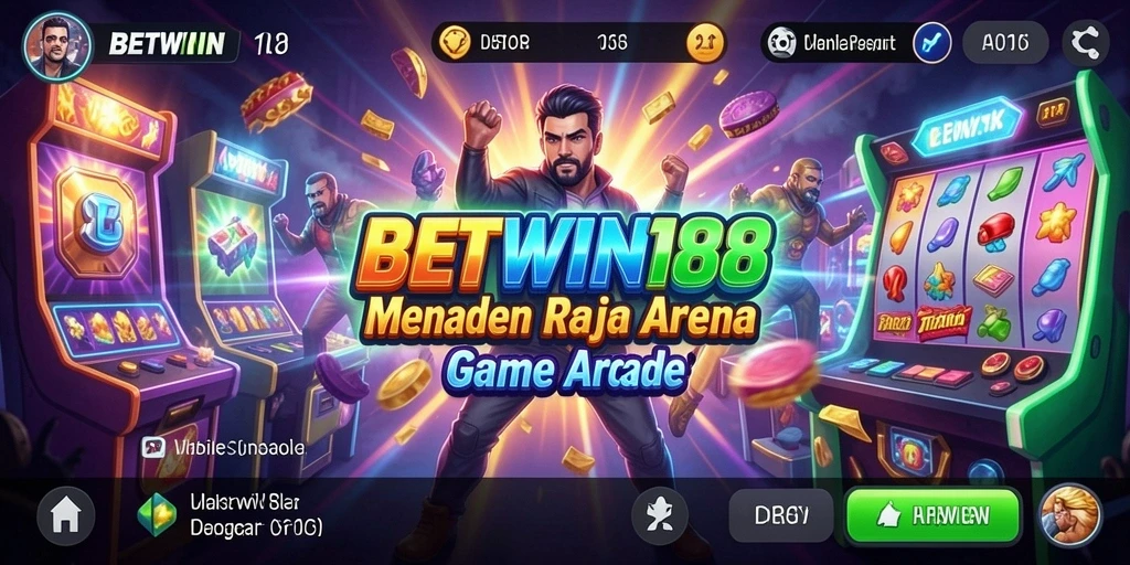 Gameplay seru BETWIN188 dengan tantangan Arcade yang mendebarkan.