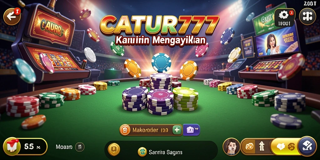 Screenshot utama CATUR777 menampilkan pengalaman bermain Kasino yang seru.