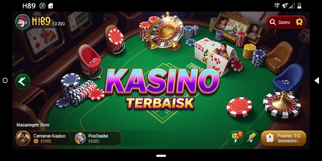 Screenshot H89 menampilkan gameplay Kasino yang mendebarkan dengan grafis menawan.