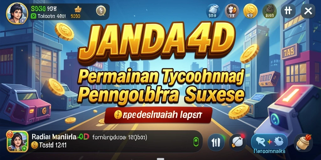Screenshot gameplay JANDA4D menampilkan aktivitas bisnis yang menarik.