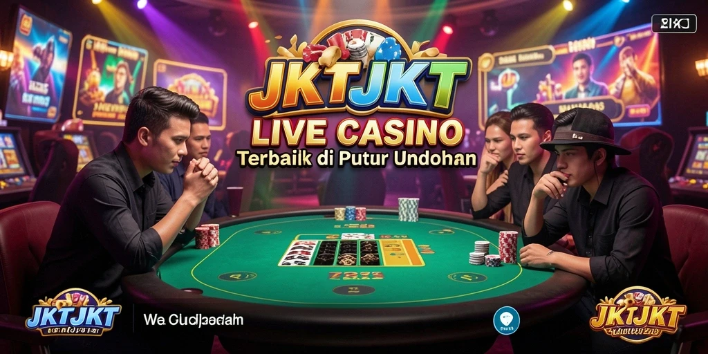 Tampilan gameplay Live Casino yang menegangkan di JKTJKT.