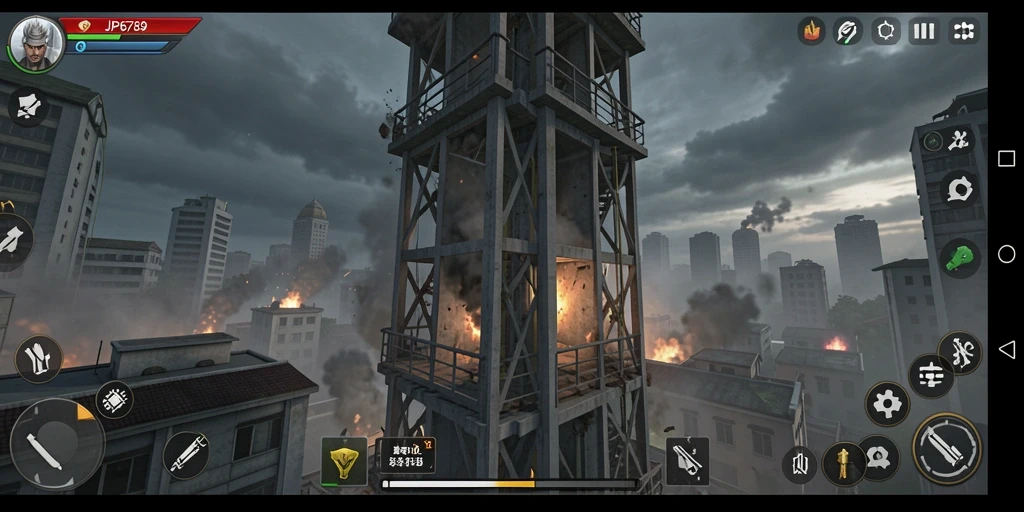 Tampilan gameplay menarik dari JP6789 dalam aksi Tower Defense.