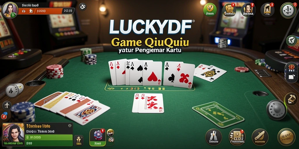 Screenshot gameplay QiuQiu LUCKYDF yang seru dan menantang.