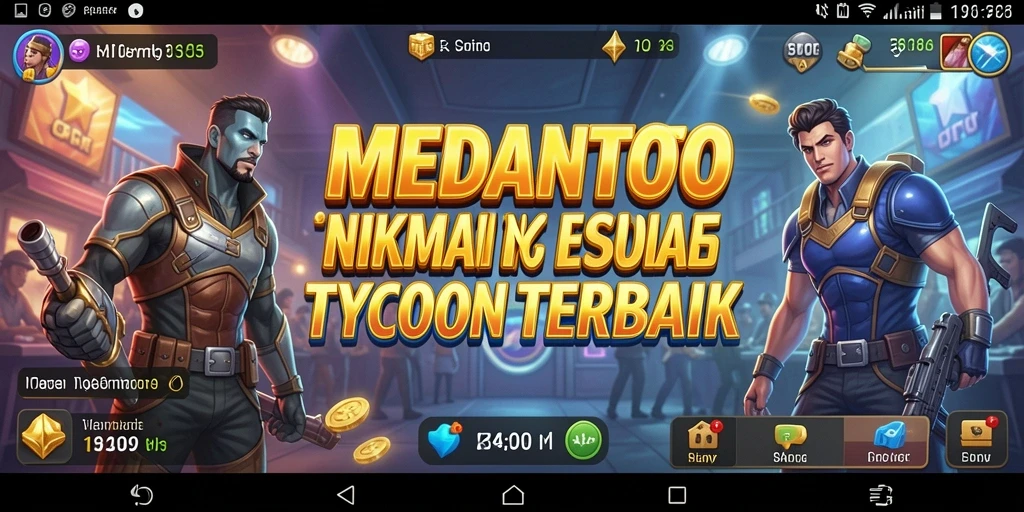 Tampilan gameplay MEDANTOTO yang menunjukkan manajemen bisnis yang seru.