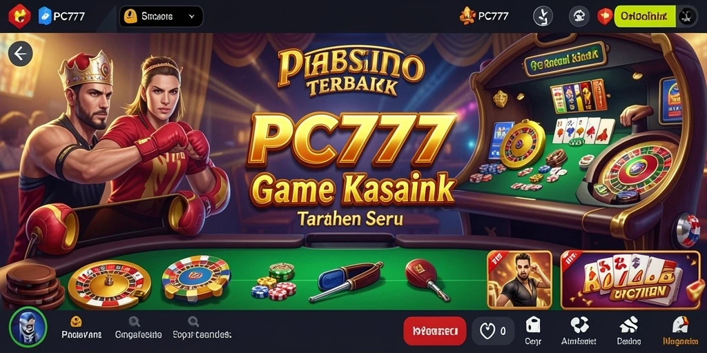 Tampilan gameplay Kasino yang mendebarkan di PC777.