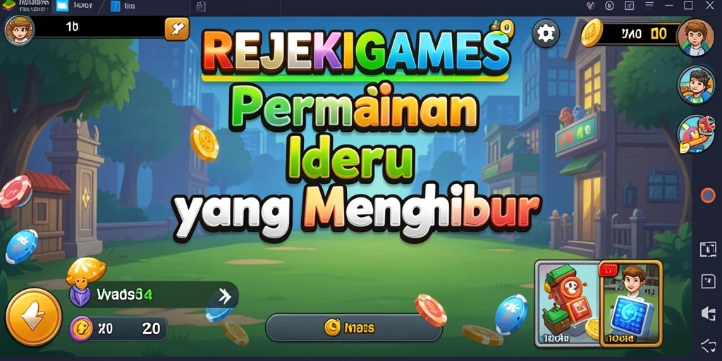Screenshot gameplay menunjukkan aksi seru dalam REJEKIGAMES.