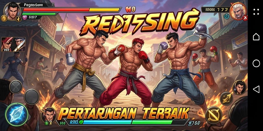 Tampilan gameplay RP6677 yang penuh aksi dan karakter beragam.