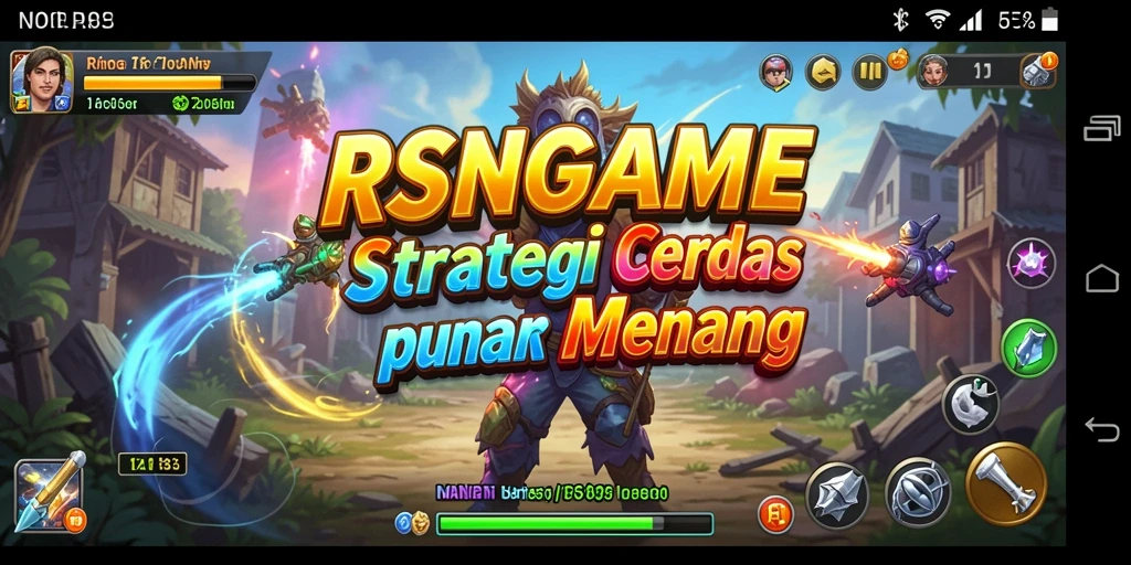 Tampilan permainan RSNGAME menampilkan pertempuran strategi yang mendebarkan.