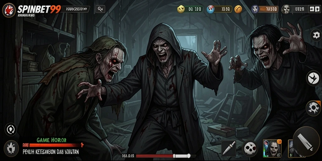 Screenshot menampilkan momen menyeramkan dalam SPINBET99.