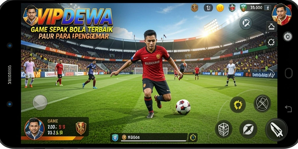Gameplay <strong>VIPDEWA</strong> yang mendebarkan dan penuh aksi sepak bola.