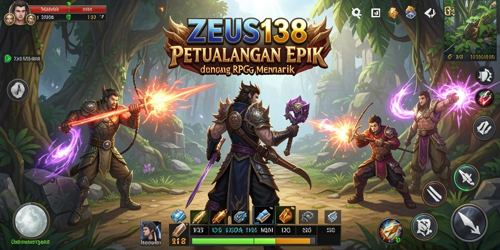 Screenshot gameplay ZEUS138 menampilkan aksi RPG yang seru.
